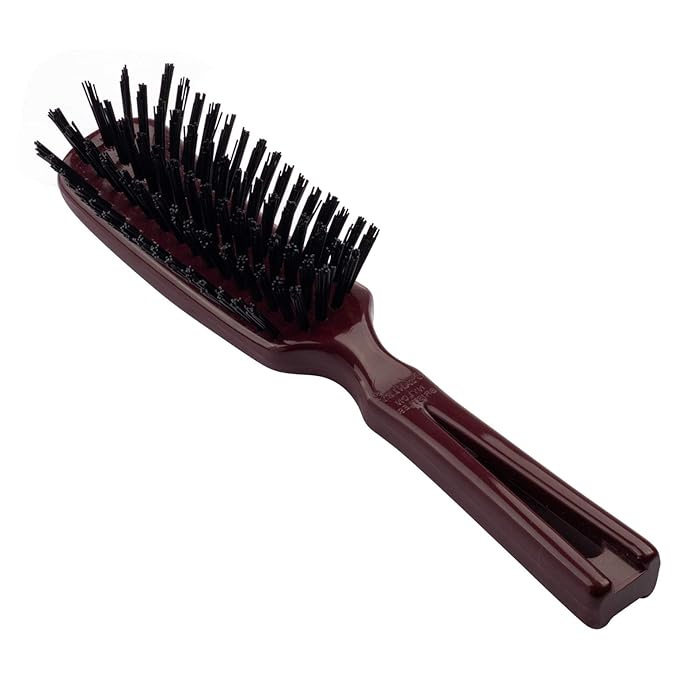 Stanley Men’s Commander Hairbrush – Detangling Brush for Wet or Dry Hair – Nylon Bristles Reduce Frizz – Scalp Massager Hair Brush for Thick, Thin, Curly, Straight Hair (Mulberry)