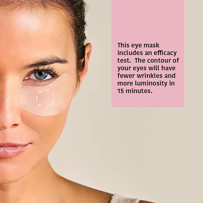 Eye Masks, Reduces Wrinkles, Dark Circles & Puffiness - Pack of 5 Pairs - Hydrating Patches with Niacinamide, Caffeine, Peptides - Vegan, Cruelty-Free, Skincare, Under Eye Treatment, Gift