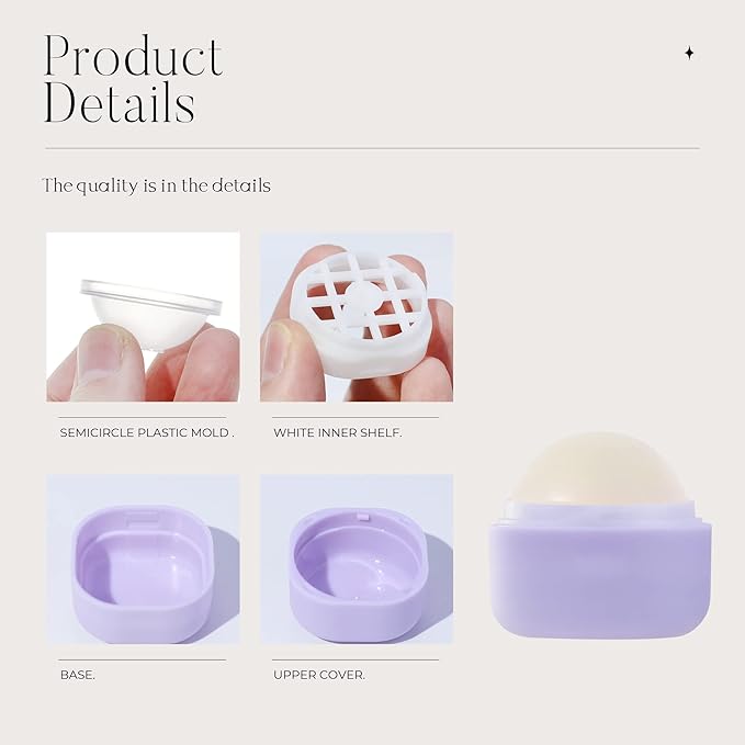 0.25 oz（7g） Empty Lip Balm Square Containers Tubes Lipstick 12 Pieces for Make Natural Lip Balm Lip Care - DIY & BPA FREE (Purple)