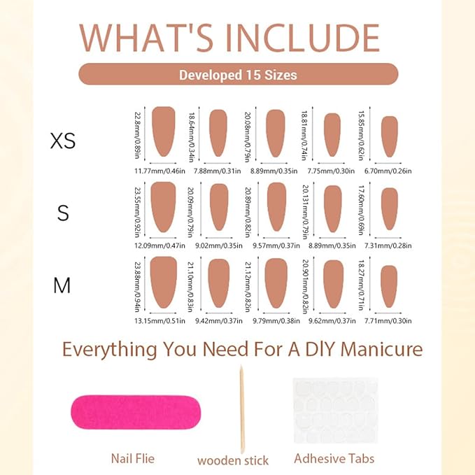 30Pcs Autumn Press on Nails Almond Medium Fake Nail Fall Flower Maple Leaf Acrylic Nails 3D Handmade Gilding French Tip Glue on Nails Rhinestones Beads Full Cover Thanksgiving False Nail for Women