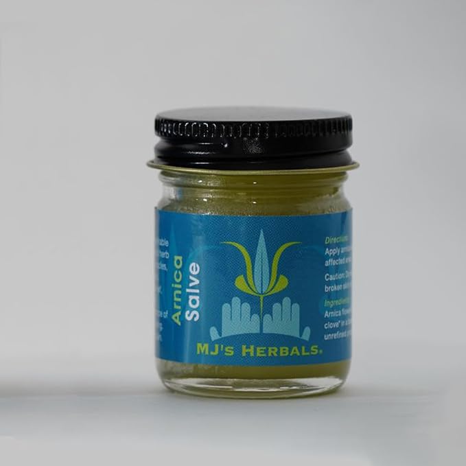 MJ's Herbals Arnica Salve | Maximum Strength, | Fantastic Massage & After Yoga Balm | No Parabens, No Synthetics (4 oz)
