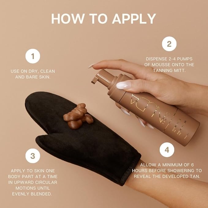 Nuda Ultra Dark Self-Tanning Mousse and Dark Face Tan Water Bundle