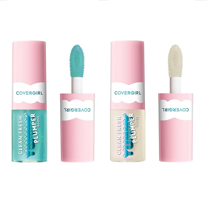 COVERGIRL Clean Fresh Yummy Gloss Plumper Bite-Sized Minis Kit - Minter is Coming & Freeze the Day