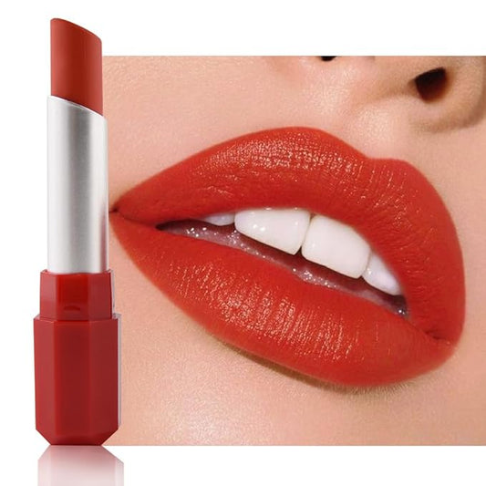 Warm Coral Matte Lipstick - Lip Crayon & Face Paint Stick for Women, Smooth Pigmented for Everyday Halloween Birthday Party Wear, Younger-Looking Lip Makeup, Labial con color para uso diario 06