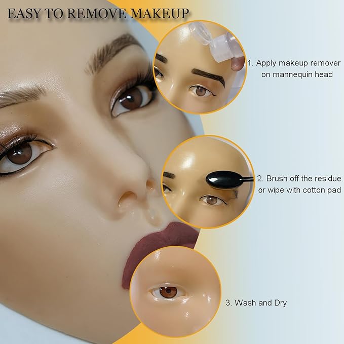 Makeup Practice Face Board, 5D Makeup