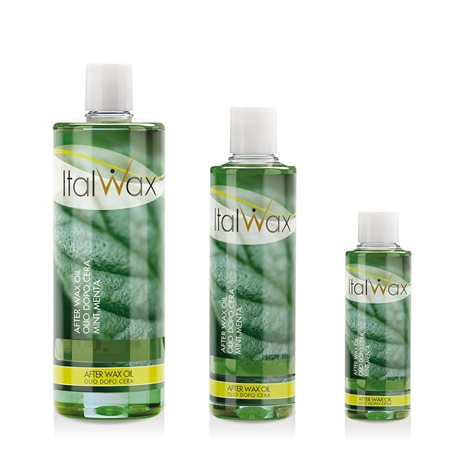 Italwax After Wax Care Lotion - 250ml / 8.45fl.oz - Natural vegetable oil - Mint - Moisturizing and removing waxing residues