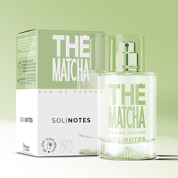 SOLINOTES Matcha Tea Perfume for Women - Eau De Parfum | Delicate Floral and Soothing Scent - Made in France - Vegan - 1.7 fl.oz