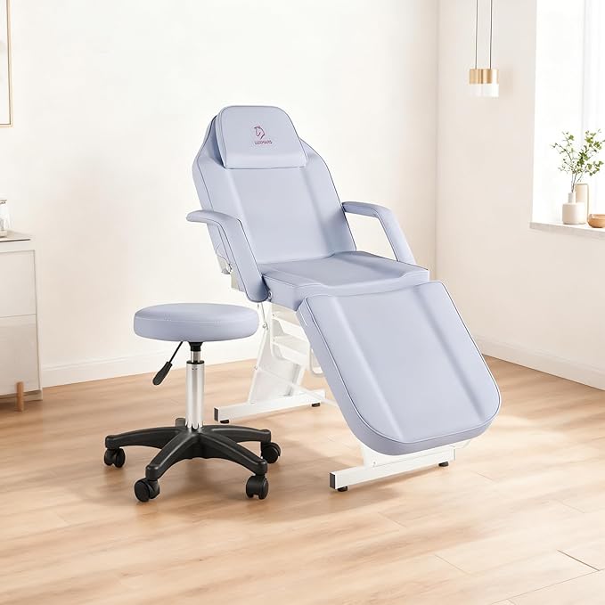 Facial Chair Massage Table 73in 3-Section Multipurpose Massage Bed Professional Tattoo Table Salon Spa Equipment for Facial Spa Beauty Spa Salon Equipment-Purple