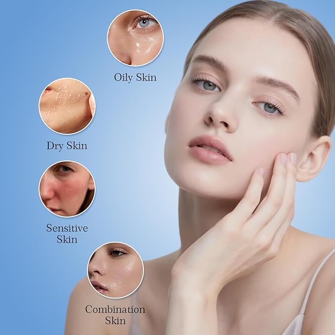 Collagen Skin Care Sets, 5 Pcs Facial Set for Skin Care for Women with Cleanser, Serum, Toner, Lotion & Cream, for Firming Skin, Reduce Wrinkles AOPEIBOTO