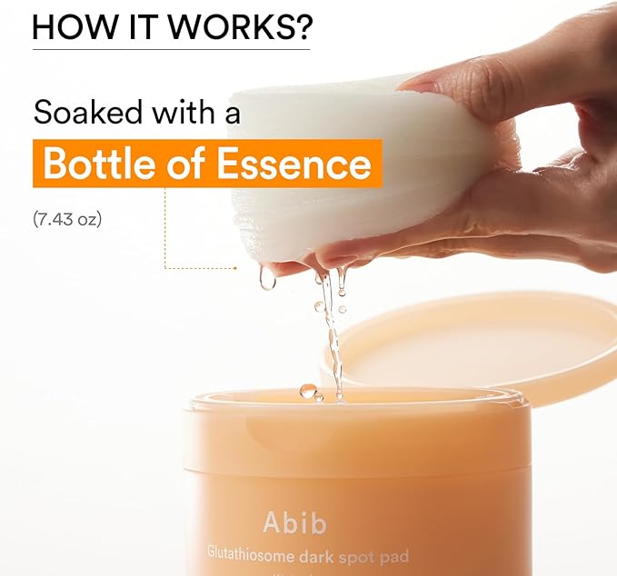 Abib Glutathiosome Dark Spot Pad Vita Touch 60pads 4.90 fl.oz. | Korean Brightening Toner Pads for Face with Niacinamide, Glutathione, Exosome, LHA, Cleansing, Disposable, Exfoliant, Skin Care