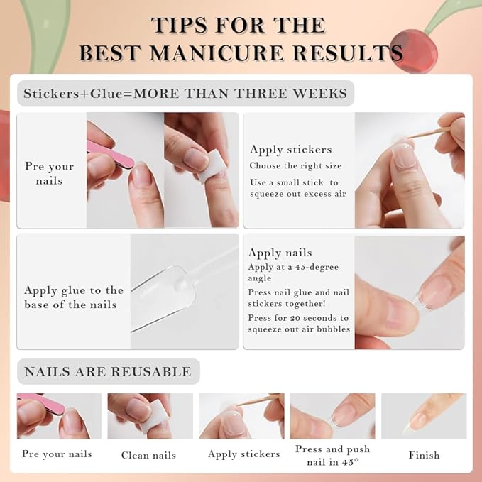 Handmade 3D Cherry Leopard Print Press On Nails Medium Almond, Cheetah French Tip Designer Reusable Acrylic Fake Nails With Glue On Nail, Nails Press Ons Daily Wear False Nails For Women