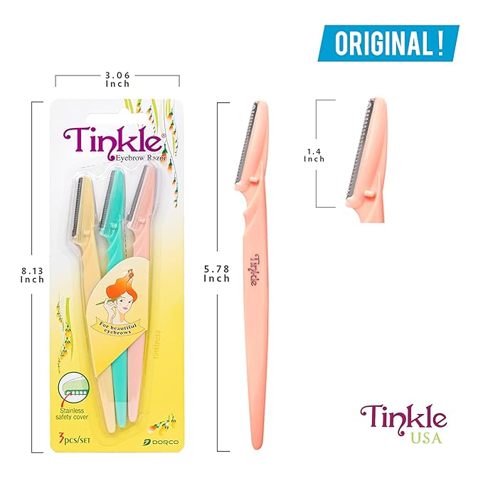 Tinkle Eyebrow Razor, 3ct per pack (3pk)