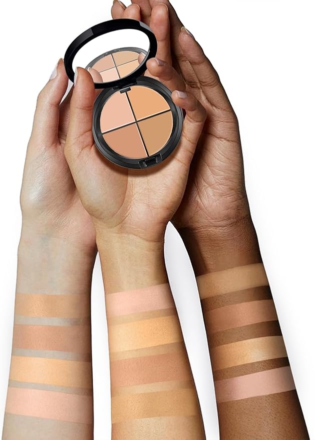 AMIIR Color Correcting Concealer Cream Full Coverage Flawless Face Contour Palette Professional Makeup, Light to Medium