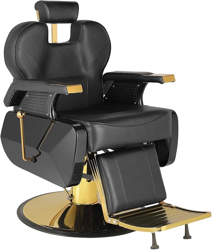 Barber Chair Salon Chairs for Hair Stylist Heavy Duty Hydraulic Reclining for Salon Barbershop Hair Stylist Home