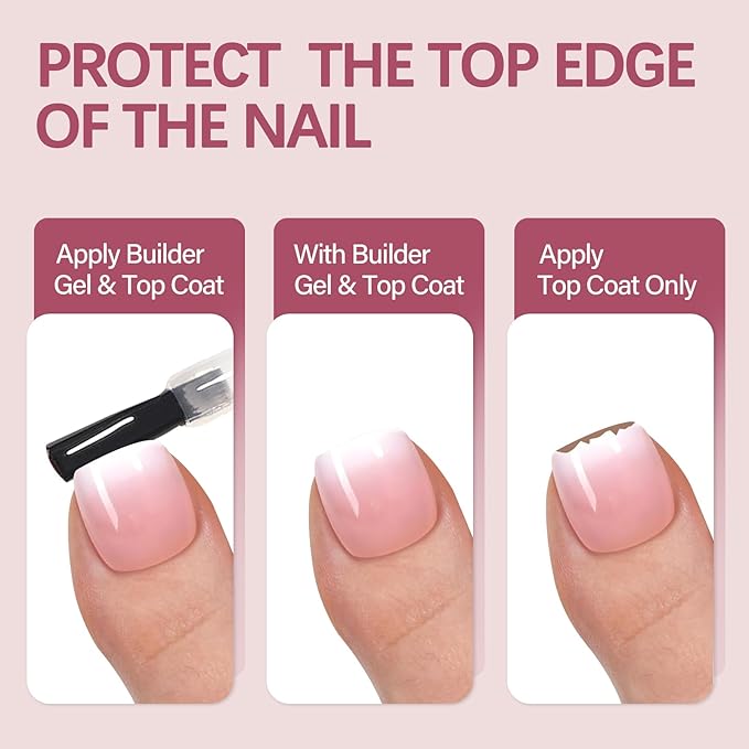 Vansiho 150 pcs French Tip Toe Nail Tips Press on, Pink Ombre French Tips Toenail Press on Square for Women, Soft Gel Fake Toe Nails, Acrylic Nails Soak off Toe Nail Home DIY 15 Sizes