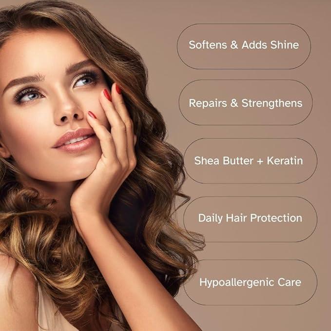 Savannah Hair Therapy Hair Oil with Shea Butter & Keratin- Restore, Revive, Nourish for Dry, Damaged & Color Treated Hair, 3.38 Fl Oz/100 ml