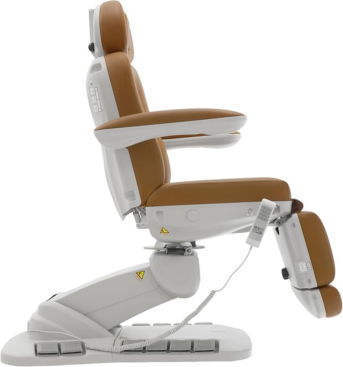 SKINACT Palma Electric Medical Spa Treatment Table (Camel Orange)