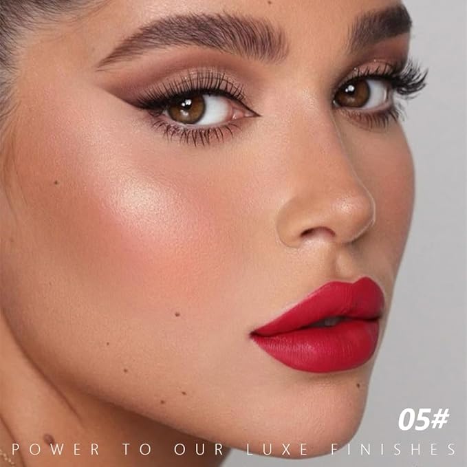 Pale Orange Matte Lipstick - Lip Crayon & Face Paint Stick for Women, Smooth Pigmented Everyday Wear, Younger-Looking Lip Makeup, Labial con color para uso diario 05