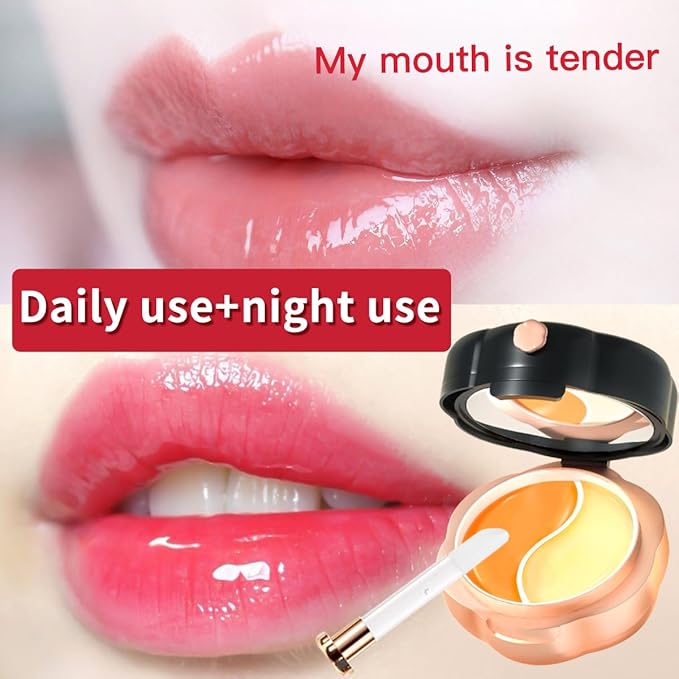 2-in-1 Day Night Double-Color Lip Mask | Jelly Moisturizing | Lip Balm & Lipstick Function | TOMATO Color