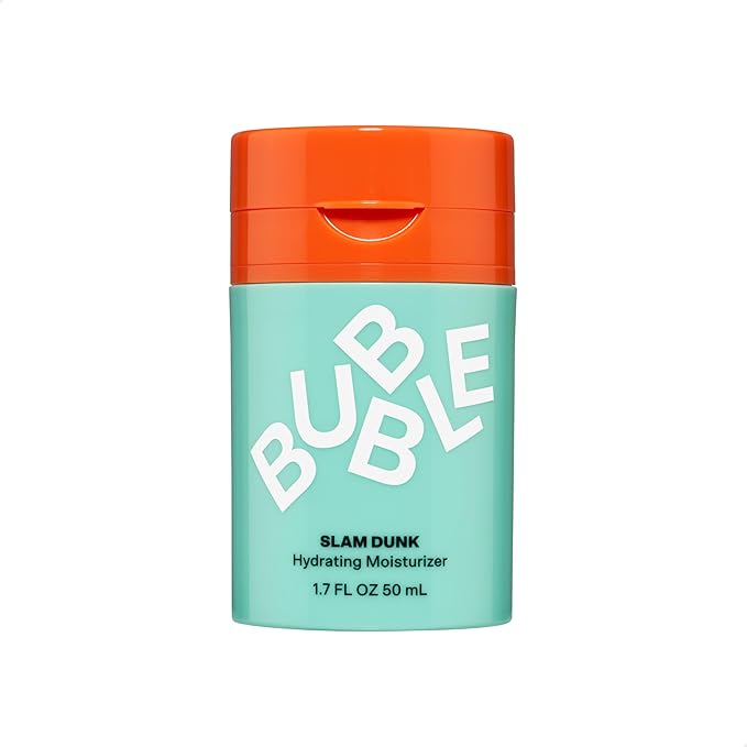 Bubble Skincare Slam Dunk Hydrating Face Moisturizer - Lightweight Face Lotion With Vitamin E + Aloe Vera - Daily Facial Moisturizer for Normal + Dry Skin - Skin Care with Blue Light Protection (50ml)