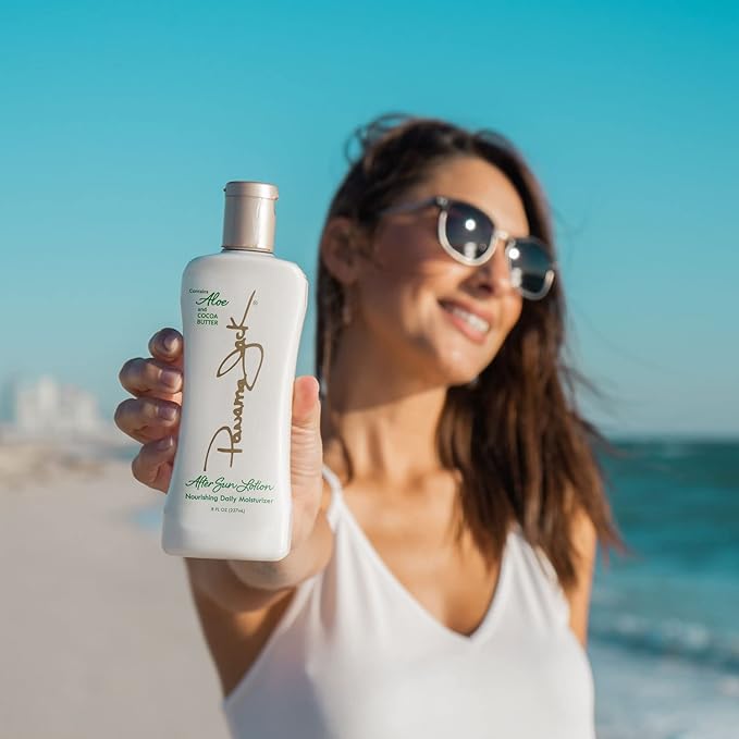 Panama Jack Aloe Moisturizer Lotion - After Sun Daily Skincare , Contains Olive & Hemp Seed Oils with Vitamin E, 8 FL OZ (Pack of 1)