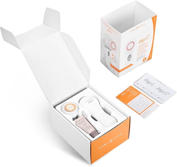 Clarisonic Mia 2 Sonic Facial Cleansing Device, 2 Speeds, White