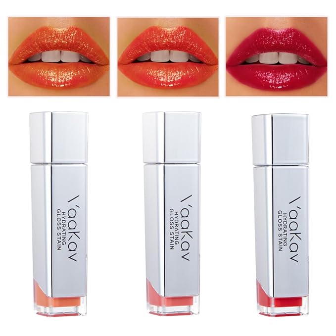 Matte Lip Stain Set, Long Lasting Waterproof Liquid Lipstick, Hydrating Non Sticky Velvet Lip Tint, Smudge-Proof Soft Matte Finish(02 PEACH BANG)