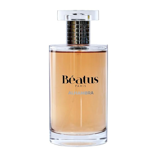 Beatus Paris Alhambra - Luxury Perfume for Women - Eau de Parfum - Long-Lasting Floral Fragrance - Notes of Black Pepper, Mandarin, Jasmine, Vanilla Scent - All Day Wear Travel Size EDP Spray - 3.4 oz