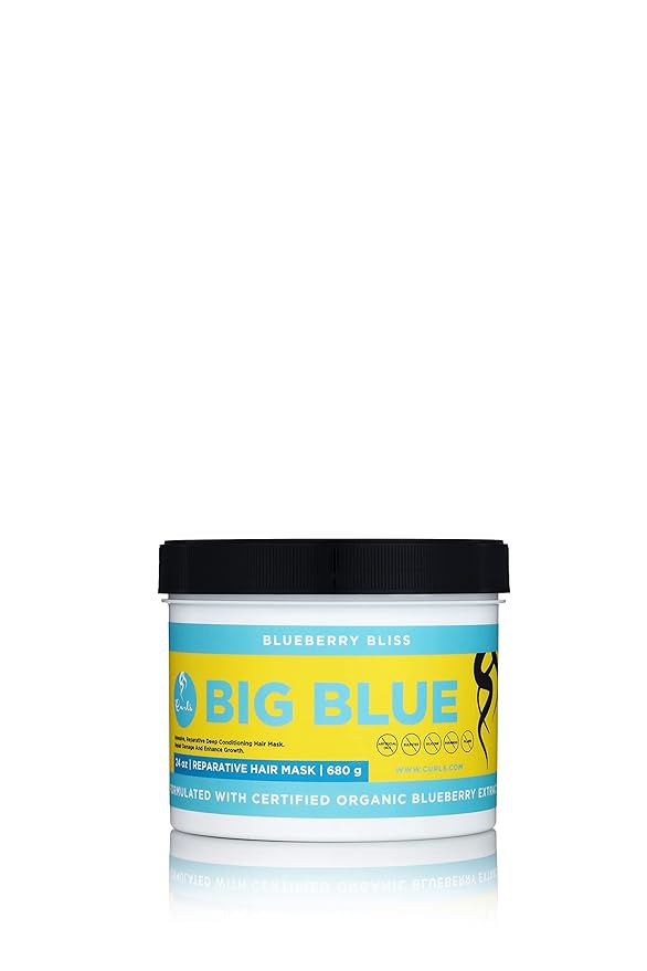 Curls Blueberry Bliss Reparative Hair Mask - Deep Conditioning - Repair, Protect, Restore, and Grow Your Detangle and Moisturize Hair - All Curly Hair Types, 24 Oz