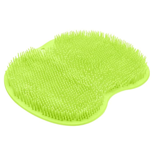 Shower foot scrubber mat back