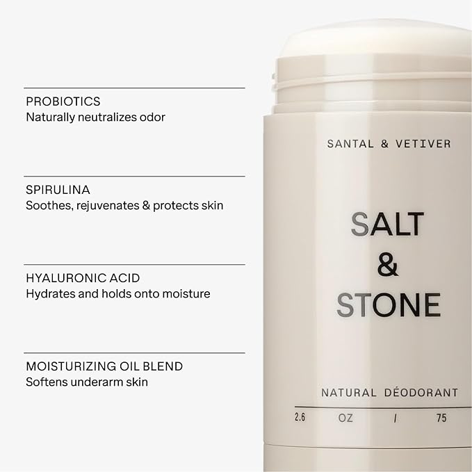 Salt & Stone Body Mist + Natural Deodorant Bundle | Santal & Vetiver
