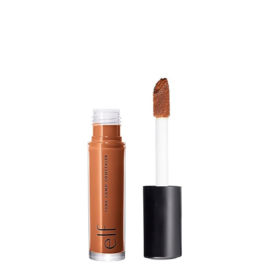 e.l.f. 16HR Camo Concealer, Full-Coverage, Highly-Pigmented Face Concealer With A Matte Finish, Crease-proof, Vegan & Cruelty-Free, Deep Cinnamon