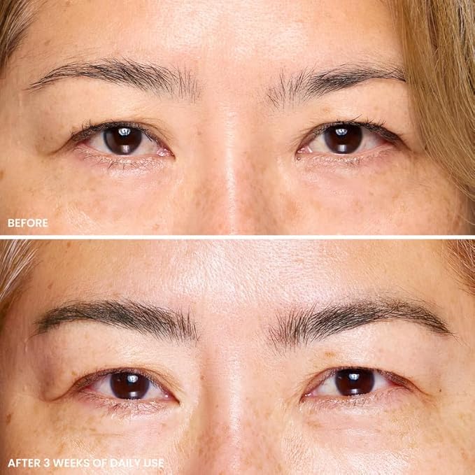 OFIR Brow Tonic Serum Browliner | Smudge-Proof Matte Finish | Hybrid Makeup & Skincare with Hyaluronic Acid & Plant Extracts | Strengthening | Cruelty-Free Brow Serum | Sumac - Cool Brown, 0.057 Oz