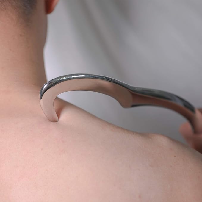 STICKON Stainless Steel Gua Sha Scraping Massage Tool IASTM Tools Great Soft Tissue Mobilization Tool (STICKON-07)