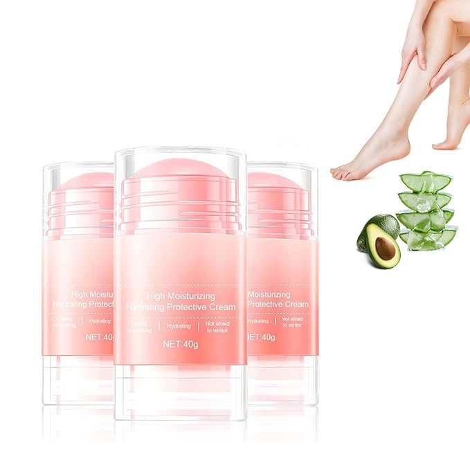 Hydrating and Anti-Cracking Foot Cream, 2025 Moisturising and Relieves Cracking and Dryness Foot Cream, Hand and Foot Repair Cream for Women & Men Callused, Feet, Knee, Elbow, Hand (Pink-3PCS, #01)