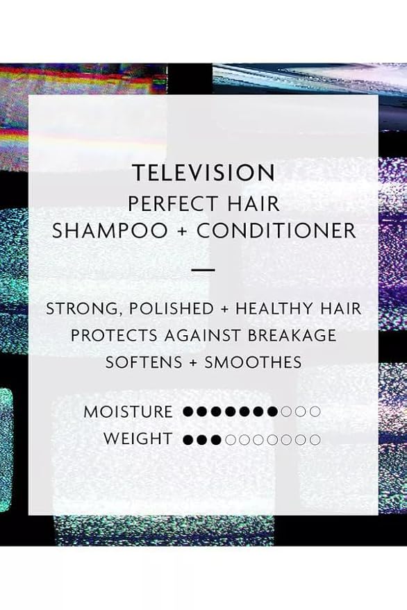 R+Co Television Perfect Hair Shampoo & Conditioner Set + Deluxe Sample (0.5oz) | Smooths, Adds Shine & Volume | Vegan + Cruelty-Free | 8.5oz (Pack of 2)