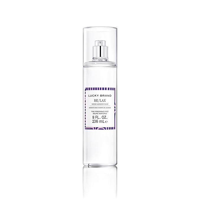 LUCKY Brand Re/Lax The New Sustainably-Inspired & Tranquil Unisex Fine Fragrance Mist For Women & Men, 8.0 Fl Oz (Pack of 1)