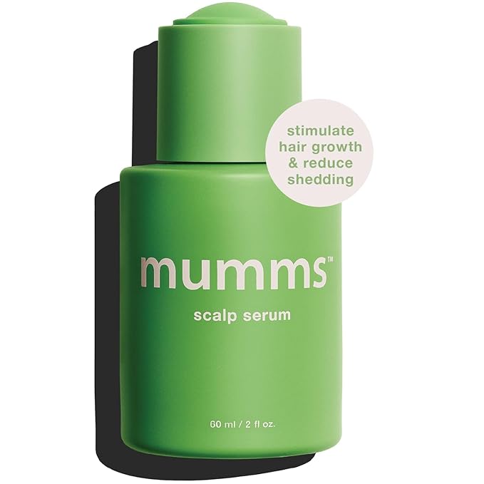 mumms Scalp Serum, Hair Growth Treatment with Saw Palmetto and Ginger Root, 2 fl oz, Daily Use