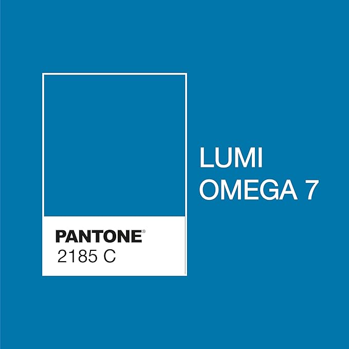 Lumi Omega 7 Blue Screen Emulsion (8 oz.) for Screen Printing Plastisol Ink, Water Based Ink and Discharge Ink - Hybrid SBQ-UV Technology - Screen Printing Supplies.