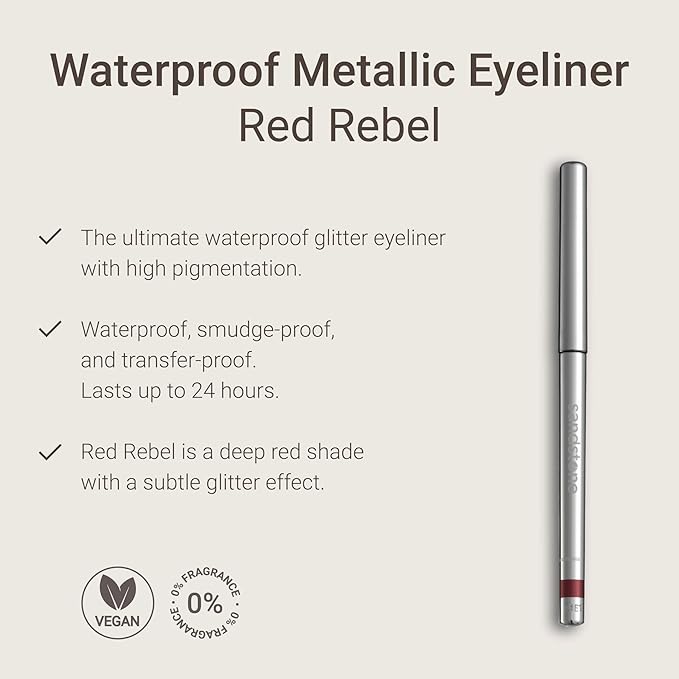 Sandstone Scandinavia Hypoallergenic Waterproof Red Rebel Eyeliner Pencil