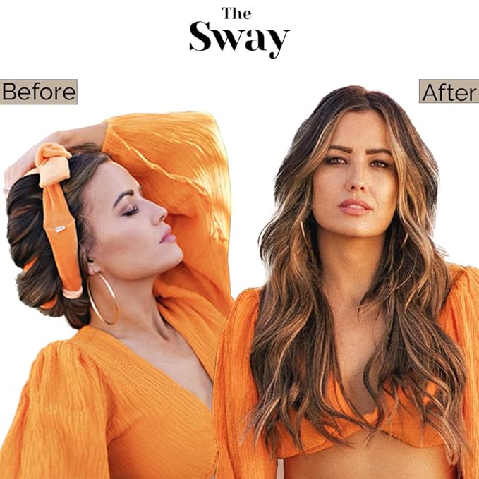 Heatless Hair Curling Ribbon Wrap: The Sway Original Heatless Curling Ribbons | Luxe Velour | Mane Label Hair Co. (Fog)