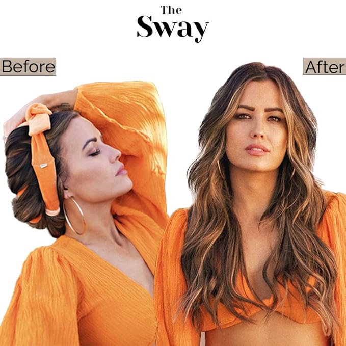 Heatless Hair Curling Ribbon Wrap: The Sway Original Heatless Curling Ribbons | Luxe Velour | Mane Label Hair Co. (Wine)