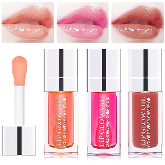 3 Set Lip Oil Hydrating Tinted