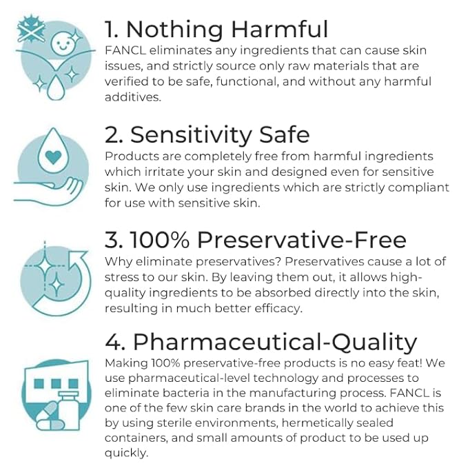 FANCL Mild Cleansing Oil, Japanese Facial Cleansing Oil, Makeup Remover, Oil Cleanser, 100% Preservative Free, Clean Skincare for Sensitive Skin [US Package] (1, Blue)