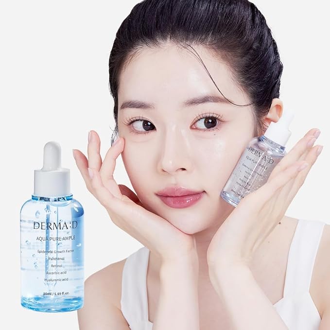 Aqua Pure Ampoule – Lightweight Hydrating Korean Face Serum with Multi-Weight Hyaluronic Acid & Panthenol. Fast-Absorbing, Non-Sticky K-Beauty Skincare for All Skin Types, 1.69 fl oz