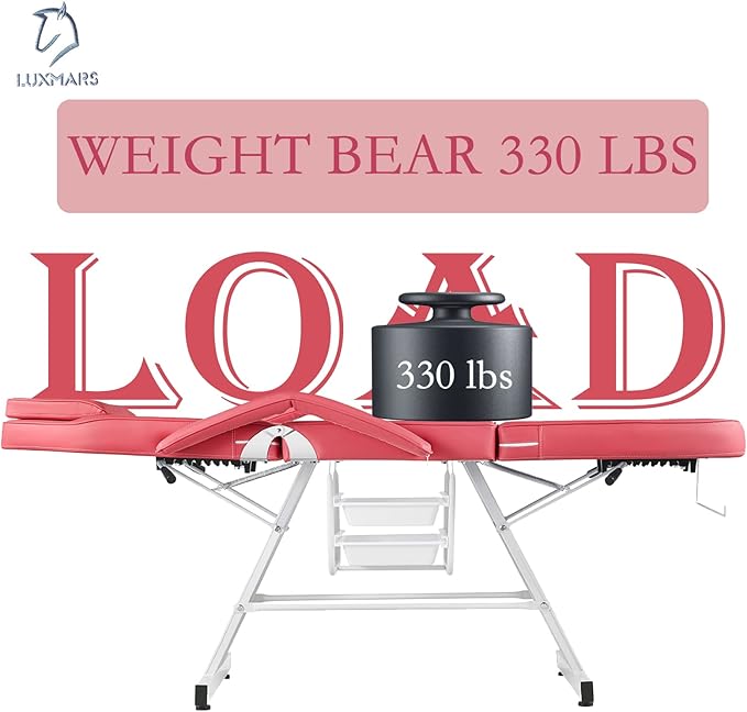 Facial Chair,73 inch Tattoo Chair for Client,3-Section Adjustable Massage Table with Hydraulic Stool, Multipurpose Beauty Beds Salon Equipment for Esthetician, Tattooshop, Spa