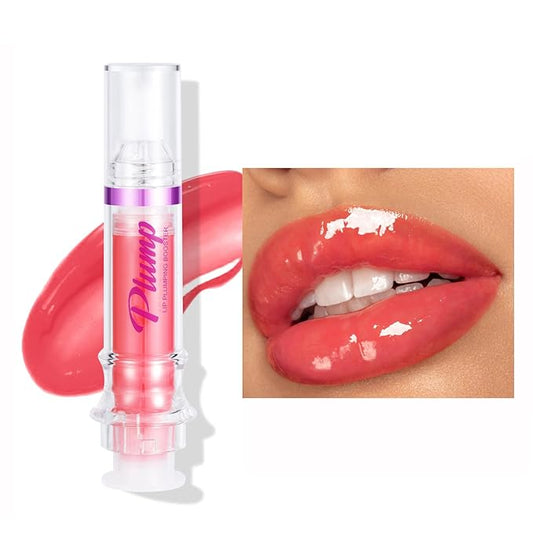 Lip Plumper Gloss,Natural Spicy Lip Plumping Booster Moisturizing Hydrating Lip Plumping Oil and Lip Care Serum for Women Girls(#4)