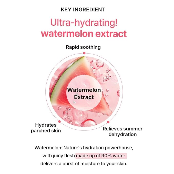 HEIMISH Watermelon Moisture Soothing Gel Cream - Hydrating, Cooling & Soothing, Plumping Facial Cream, Daily Face Moisturizer with Watermelon Extract, Lightweight, Fast-absorbing, 3.7fl.oz/110ml