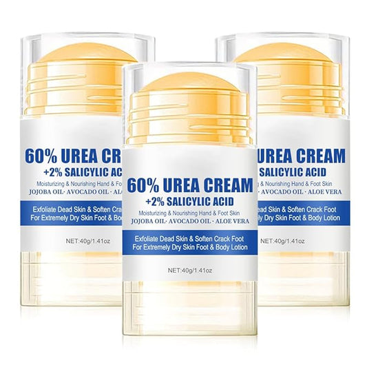 60% Urea Hydrating and Anti-Cracking Foot Cream, 2025 Upgraded Moisturising and Relieves Cracking and Dryness Foot Cream, Foot Lotion Heel Stick Repairs and Hydrates Dry and Cracked Feet and Hand (3)