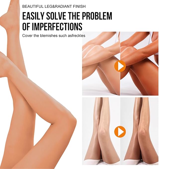 O’CHEAL Waterproof Leg Makeup Cream, No Transfer Tattoo Cover Up&Scar Concealer, Long Lasting Body Foundation for Flawless Skin, Leg Varicose Vein Cover Up, Suitable All Skin Tones (Light Brown)